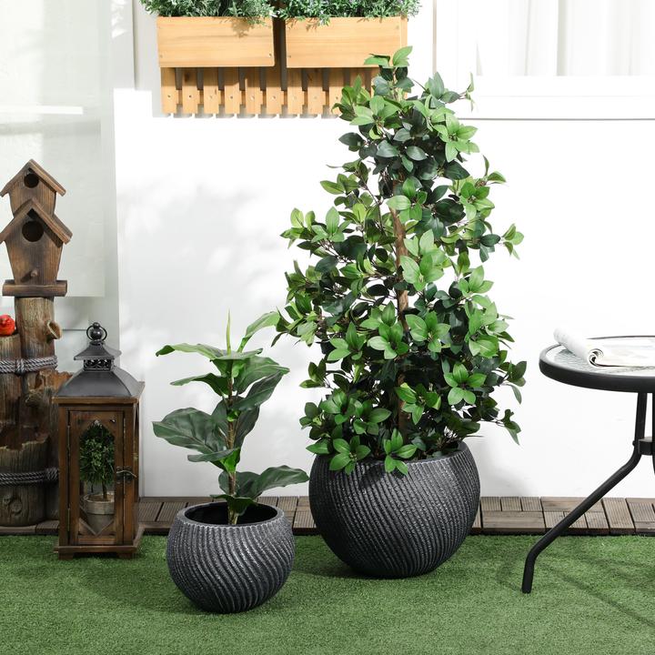 Produktbild Outsunny Pflanztöpfe mit Entwässerungsloch (40 cm)