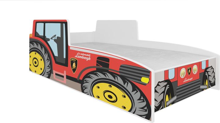 Productafbeelding ADRK Furniture Bed met matras TRACTOR RED 160x80 (160 x 80 cm)