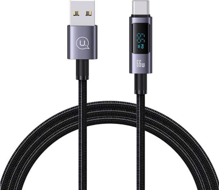 Produktbild EKO 66W USB-A auf Type-C Ladekabel 1.2m Modell Display SF mit LED-Bildschirm (1.20 m, USB 3.2 Gen 1)