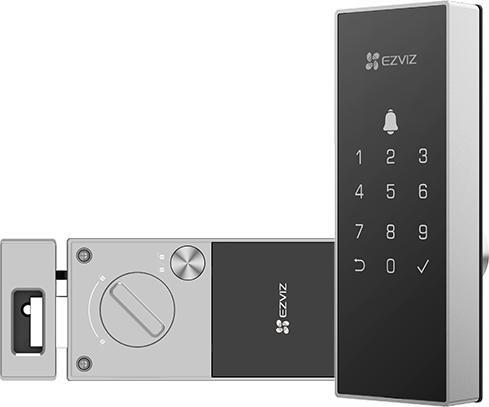 Actual product image EZVIZ Intelligentes digitales Schloss DL03 in schwarzer Farbe