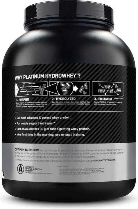Image du produit Optimum Nutrition Lactosérum de platine (Vanille, 1 pcs, 1590 g)