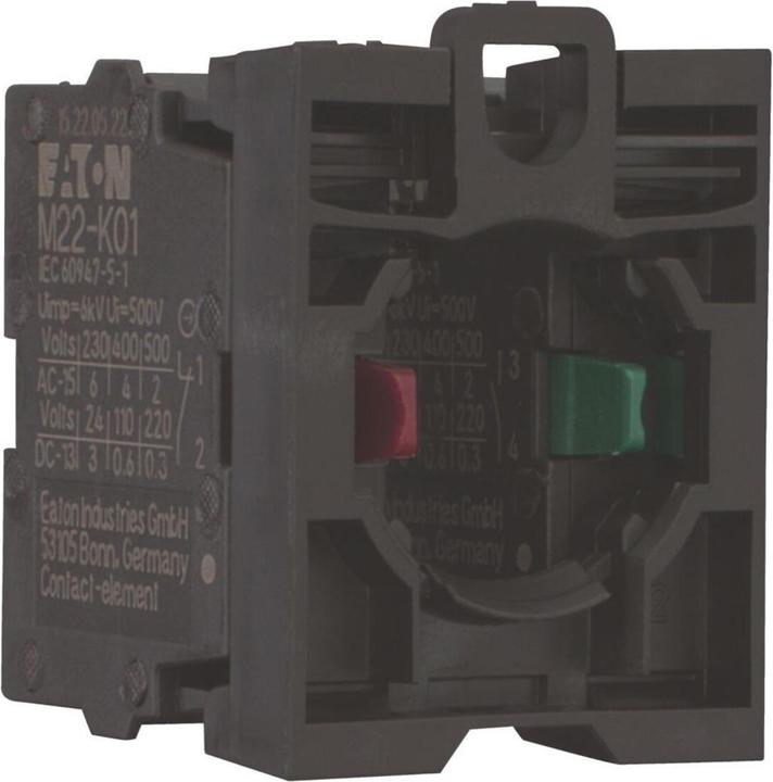 Produktbild Eaton M22-AK11 Kontaktelement 216505 1S+1Ö Frontbefestigung Schraub. 216505 (Diverse)