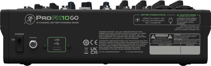 Immagine prodotto Mackie ProFX10 GO (Mixer da studio e live)