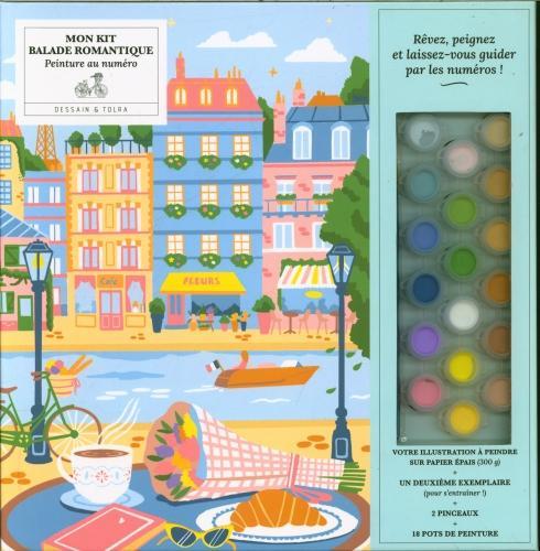 Image du produit Larousse pratique Mon kit balade romantique : peinture au numéro (Français, Collectif, 2024)