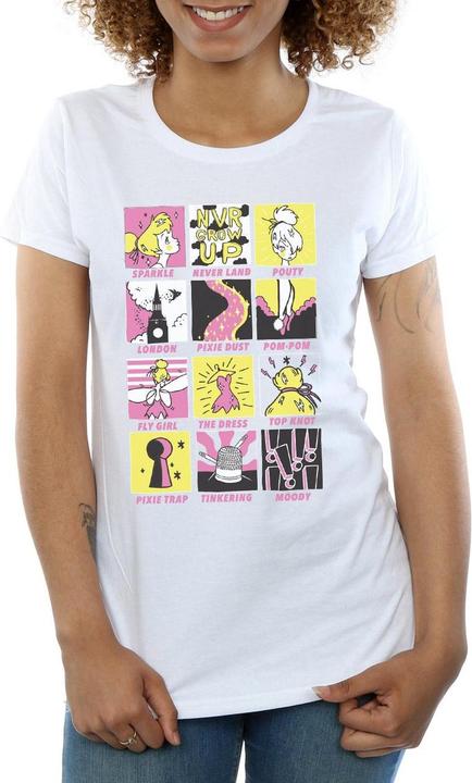Immagine prodotto Disney Tinkerbell Squares Maglietta Donna (XXL)