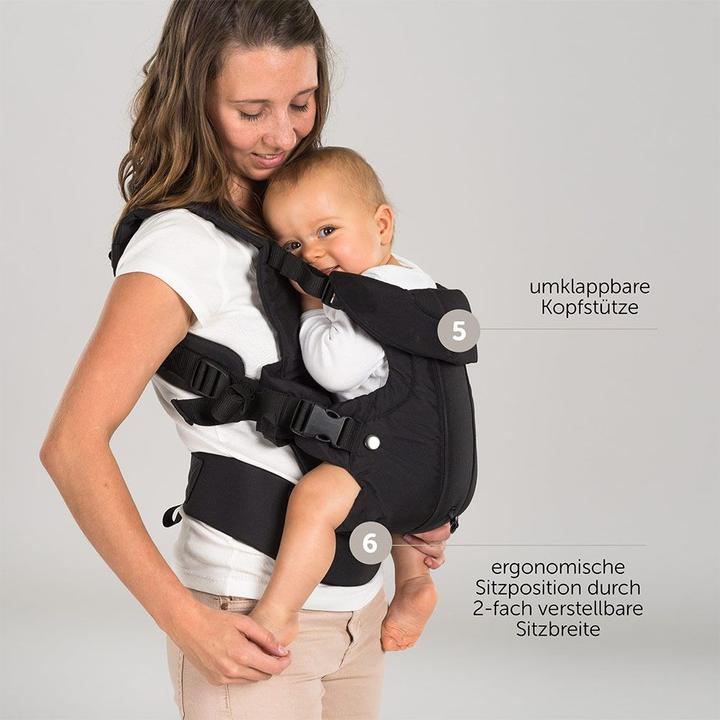 Produktbild Fillikid Babytragen & Tragetücher Babytrage Walk 4in1 - Schwarz