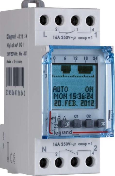 Produktbild Legrand Digitale Astro-Zeitschaltuhr mit Kombifunktion AlphaRex D21