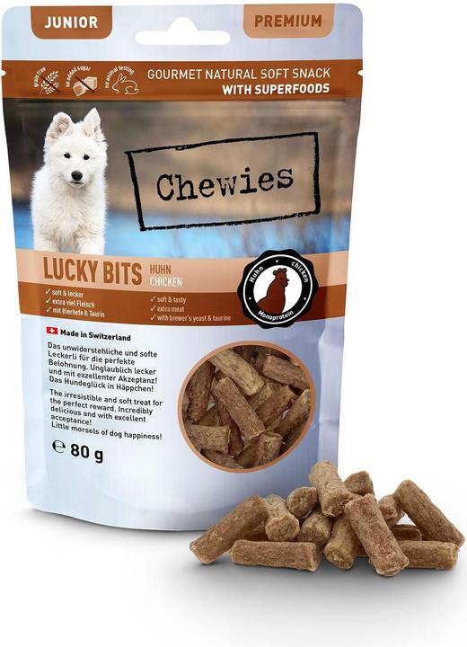 Produktbild Chewies Lucky Bits Huhn Junior 80g (Junior, 8 Stk., 80 g)
