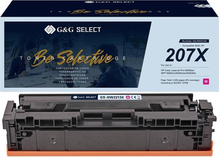 Actual product image G&G Toner replaces HP 207X Compatible Magenta W2213X(207X) GS-HW2213X(207X)