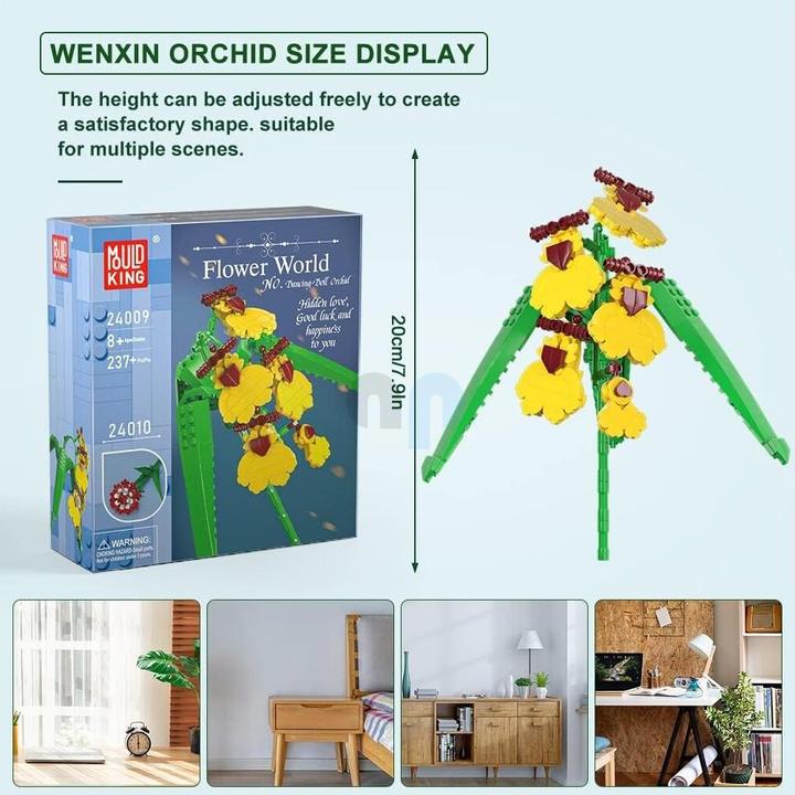 Actual product image Mould King Golden orchid