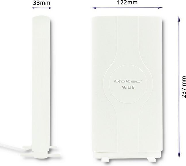 Produktbild Qoltec 57013 Netzwerk-Antenne Omnidirektionale Antenne 30 dBi (4G)