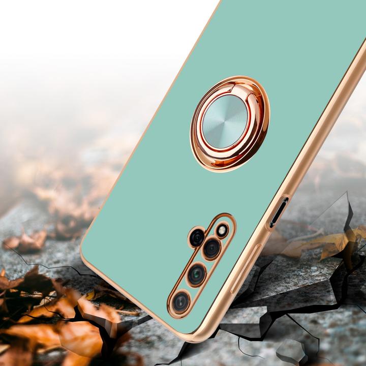Image du produit Cadorabo Coque pour Honor 20 / 20S / Huawei NOVA 5T en TPU avec protection de l'appareil photo et anneau (K20, TCL 20S, Huawei Nova 5T)