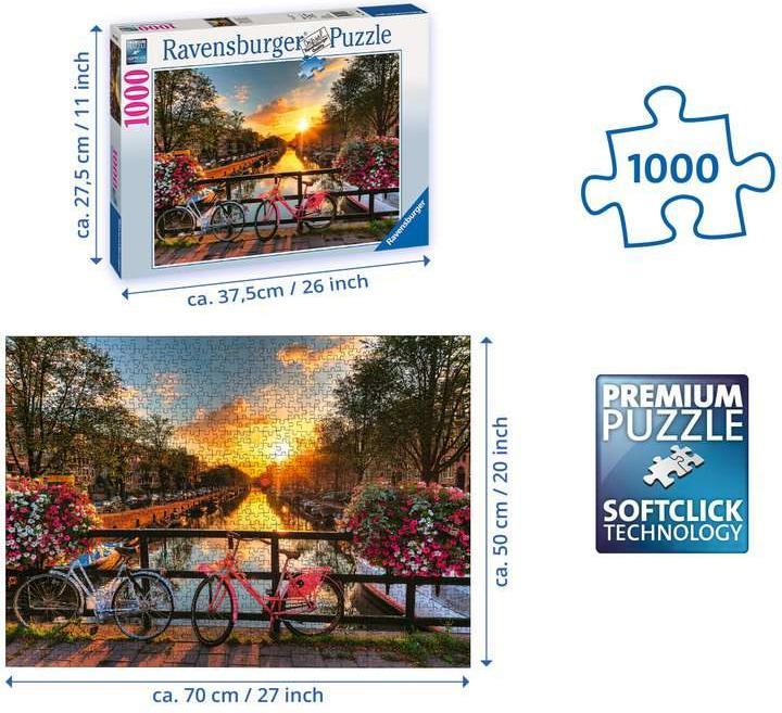 Actual product image Ravensburger Bikes in Amsterdam (1000 pieces)