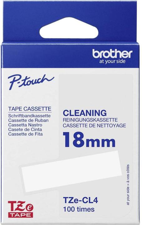 Actual product image Brother TZE-CL4 Cleaning Cassette (1.80 cm, Black)