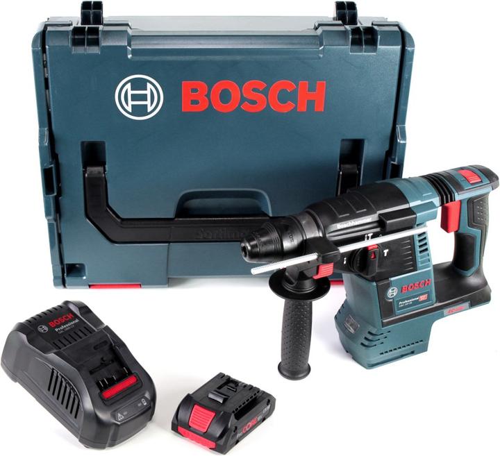 Produktbild Bosch Professional Bosch GBH 18V-26 Akku Bohrhammer 18V 2,6J SDS plus Brushless + 1x ProCORE Akku 4,0Ah + Ladegerät + L (Akkubetrieb)