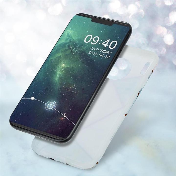 Image du produit Cadorabo Couverture IMD TPU Marbre coloré (Mate 30)