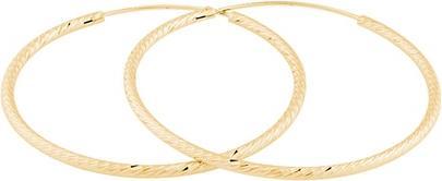 JVD Gold plated earrings rings SVLE0215XD5GO - Diameter: 2 cm