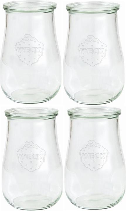 Immagine prodotto Weck Vaso per conserve 1500 ml, 4 pezzi (4 pz., 1.50 l)