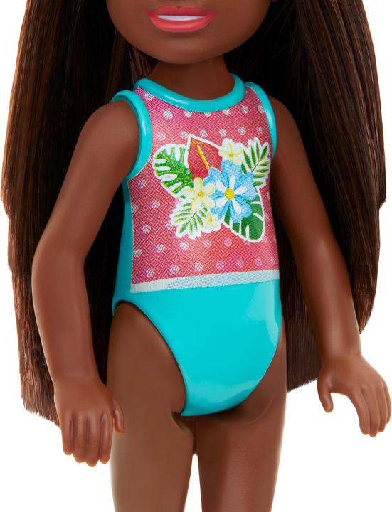 Productafbeelding Mattel Barbie Chelsea Κούκλα Bloemen Badpak Brunette για 3+ ετών HTK27