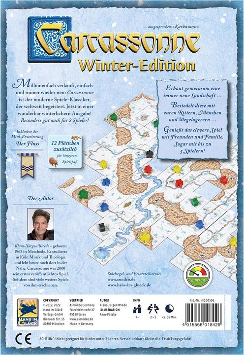 Produktbild Hans im Glück HIGD0506 - Carcassonne Winter-Edition, Brettspiel, für 2-5 Spieler, ab 7 Jahren (DE-Ausgabe) (Deutsch)