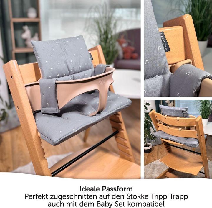 Produktbild La Loona LaLoona Sitzverkleinerer für Hochstühle Sitzkissen / Hochstuhlauflage für Stokke Tripp Trapp