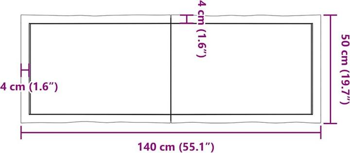 Actual product image VidaXL Aneta (140 x 50 x 6 cm)