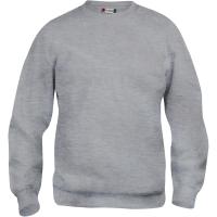 Clique Sweatshirt Rundhals Basic 021030, Polyester, Baumwolle, grau meliert, 4XL (4XL)