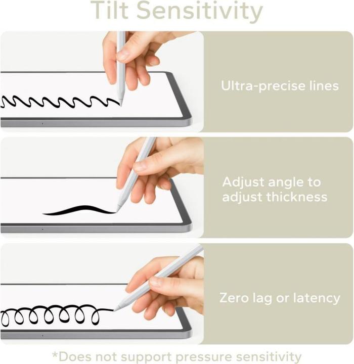 Image du produit Tech-Protect Stylet magnétique numérique 3 Magnetic Pen pour tablette iPad - Blanc
