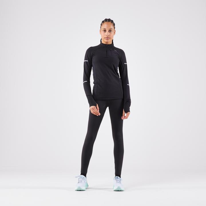 Produktbild Kiprun Laufshirt langarm Damen - Warm Light schwarz (42)