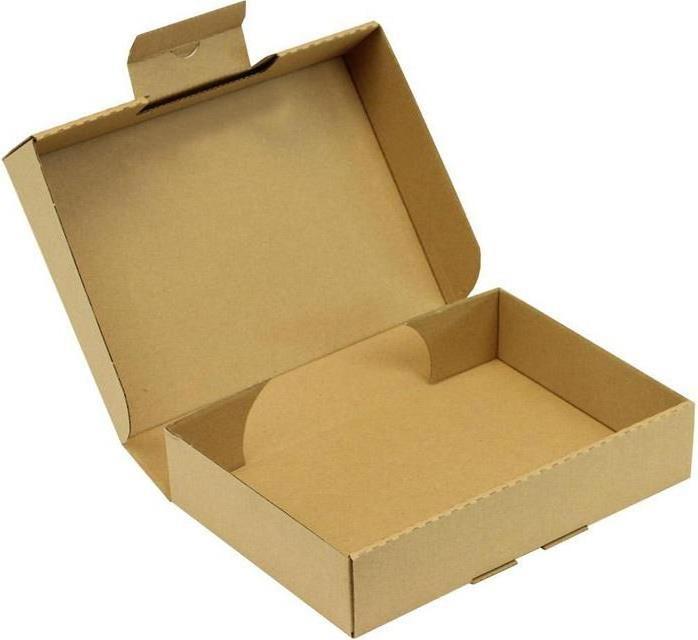 Actual product image Transpak Hinged box 1-wall dimensions 220x155x45mm A5 quality 1.3E brown push-in fastener (220 x 155 x 45 mm, 25 x)