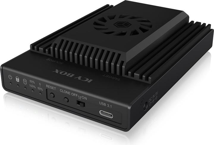 Actual product image Icy Box Docking Station IcyBox CloneStation M.2 NVMe SSD IB-2912MCL-C (M.2)