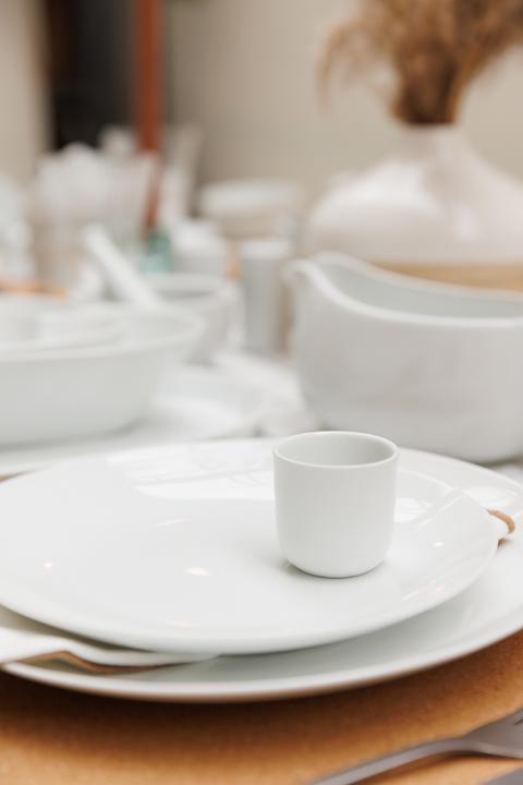 Produktbild Mikasa Chalk Porcelain Egg Cups, Set of 4, White, 5cm (4 x)
