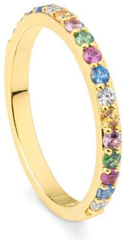 Produktbild Breuning RING - Brill. | Sky Blue | Apple Green | Saf. Pink (51, 750/18 K Gold)