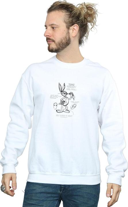 Produktbild Looney Tunes Bugs Bunny Drawing Instruction Sweatshirt (M)