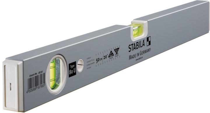 Actual product image Stabila Spirit level type 80 U, 50 cm (50 cm)
