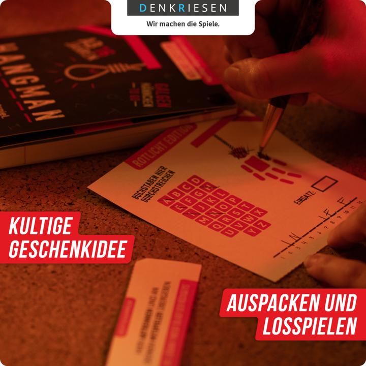Produktbild Denkriesen Hangmann - Rotlicht Edition (Deutsch)