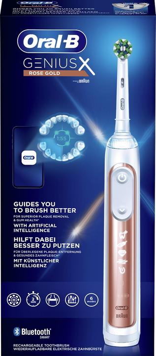 Actual product image Oral-B Genius X Electric Toothbrush Rose Gold (Oscillating toothbrush)