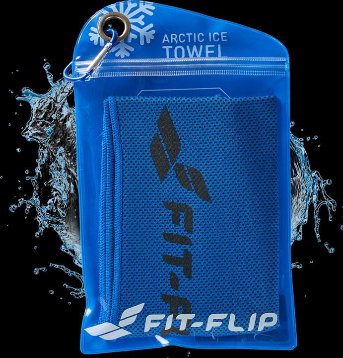 Produktbild Fit-Flip Airflip Towel Kühlhandtuch Mikrofaser mit Tasche 100x30cm (100 x 30 cm)