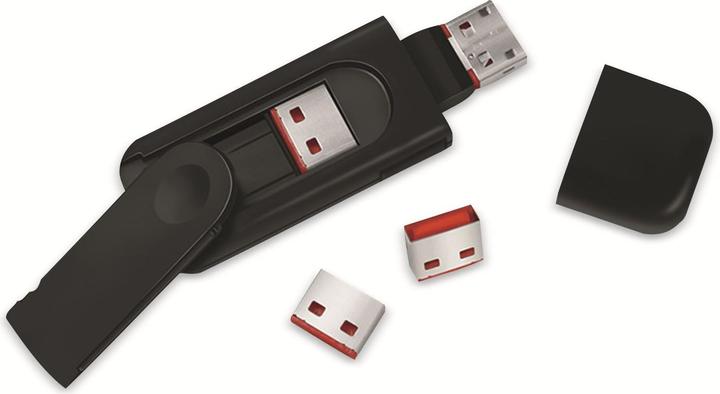 Actual product image LogiLink USB-A-Port lock (1x key and 4x locks)