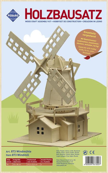 Produktbild Donau Holzbausatz Windmühle