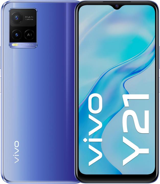Produktbild Vivo Y21 (64 GB, Metallic Blue, 6.51", Dual SIM, 13 Mpx, 4G)