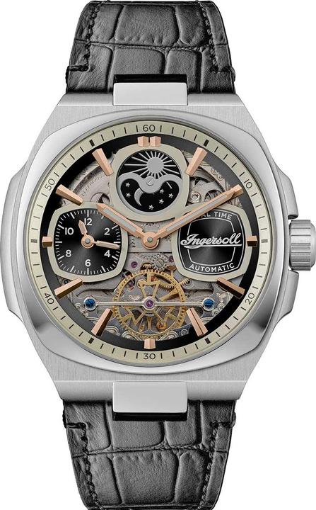 Actual product image Ingersoll 1892 Ingersoll I15801 Men's watch The Spirit Automatic 47mm 5ATM (Analogue wristwatch, 47 mm)