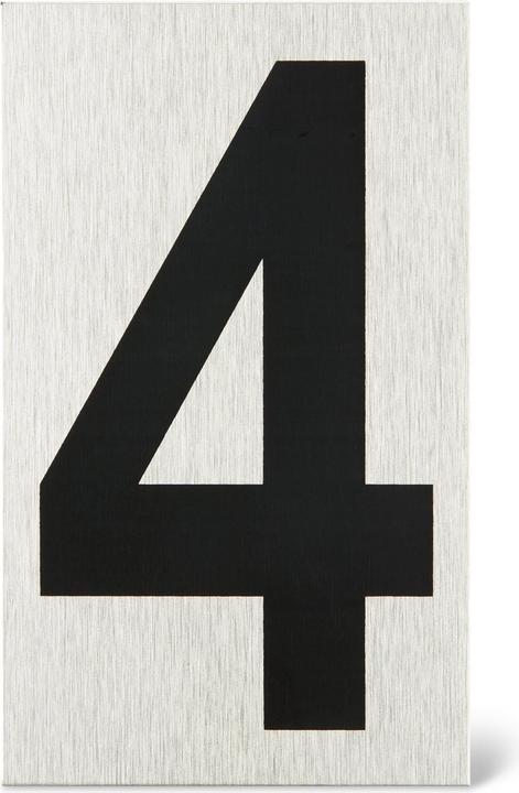 Alpertec Türschild Zahl 4