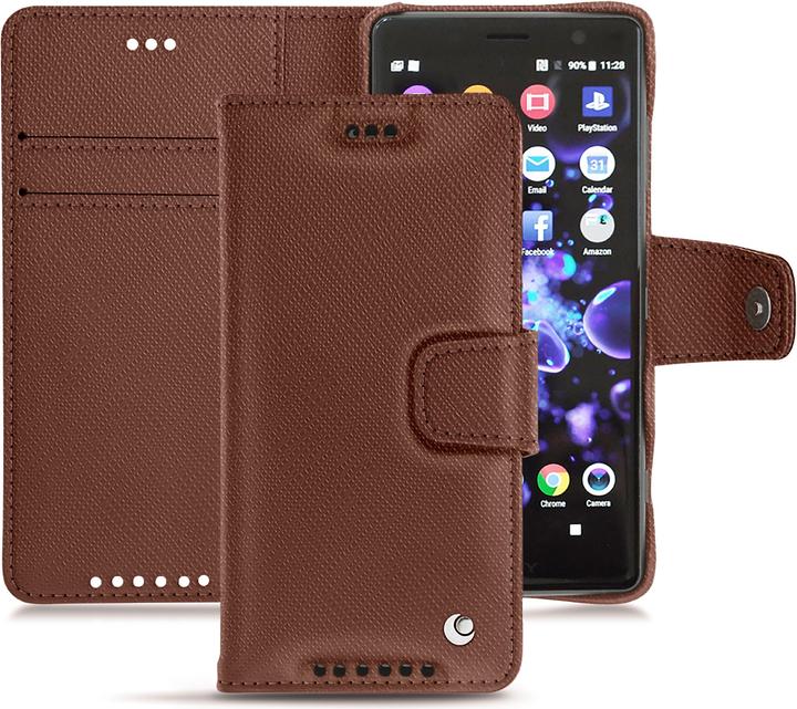 Noreve Lederschutzhülle Wallet (Sony Xperia XZ2 Compact)