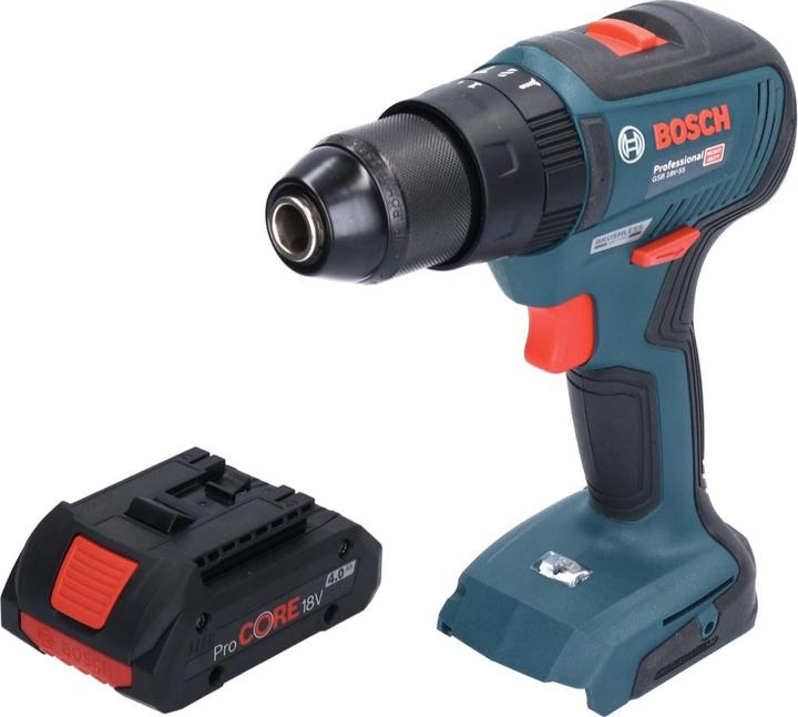 Actual product image Bosch Professional Bosch GSB 18V-55 Professional Battery Impact Drill 18 V 55 Nm Brushless + 1x ProCORE Battery 4.0 Ah (Rechargeable battery operated)