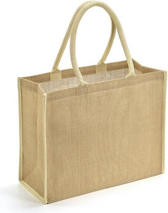 Universal Textiles Einkaufsnetz Mit Kontrastfarbenen Streifen Jute (26 l)