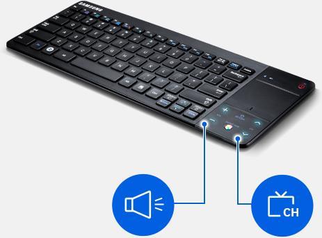Image du produit Samsung VG-KBD1000/ZG, bluetooth Tastatur, für SmartTV's und Mobilegeräte, DE-Layout