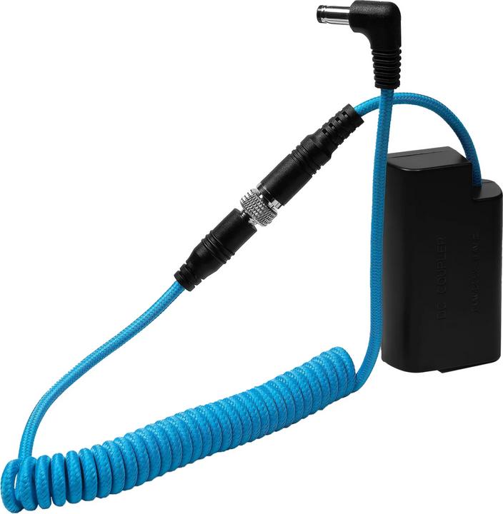 Actual product image Kondor Blue DC 2.1/5.5 to LUMIX S1H BLJ31 Dummy Battery Cable