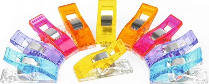 Immagine prodotto Clover Clip per tessuti "Wonder Clips", 10 pezzi, colori assortiti