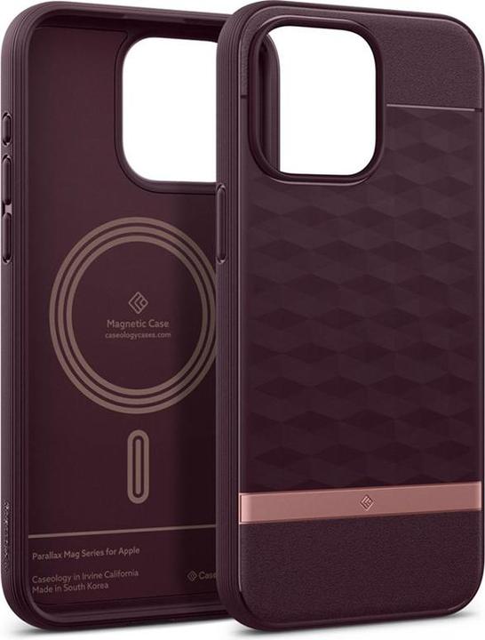 Produktbild Caseology Parallax MAG iPhone 15 Pro 6.1" Magsafe Burgundowy/Burgundy ACS06751 (Apple iPhone 15 Pro)